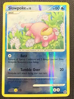 2008 Pokemon Diamond & Pearl Great Encounters Slowpoke Reverse Holo #82/106 - Image 1