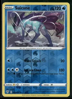 Pokemon - Suicune 037/189 Reverse Holo Rare Darkness Ablaze NM - Image 1