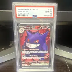 Pokemon Gengar ex 193/162 SV05 Temporal Forces Ultra Rare Holo PSA 10 - Image 1
