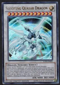 Yugioh Shooting Quasar Dragon LC05-EN005 Ultra Rare Limited - MP - Image 1