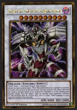 Yugioh Dragocytos Corrupted Nethersoul Dragon PGL2-EN014 Gold Secret Rare - VLP - Image 1