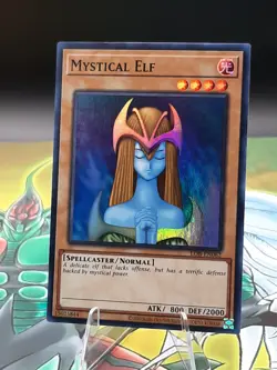 Yu-Gi-Oh! Mystical Elf LOB-EN062 25th Super Rare Unlimited NM - Image 1