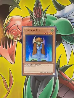 Yu-Gi-Oh! Mystical Elf LOB-EN062 25th Super Rare Unlimited NM - Image 2