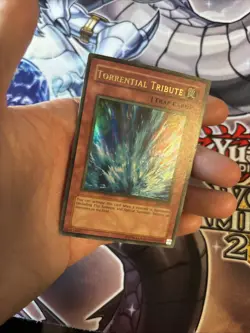 Torrential Tribute | LON-025 Yu-Gi-Oh Ultra Rare Unlimited Slight Fade LP (WNU) - Image 4