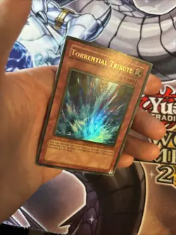 Torrential Tribute | LON-025 Yu-Gi-Oh Ultra Rare Unlimited Slight Fade LP (WNU) - Image 5