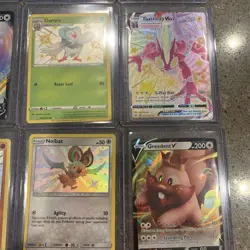 Lot of 16 Shining Fates Pokemon Celebrations Shiny Vault cards top loaders - Image 2