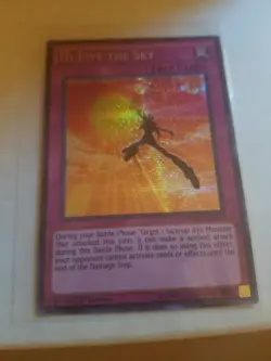 Hi-Five the Sky, Prismatic Secret Rare, World Superstars, Yugioh Card - Image 1