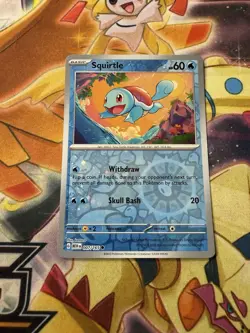 Squirtle - 007/165 - Pokemon 151 Reverse Cosmos Holo Rare Card NM - Image 1