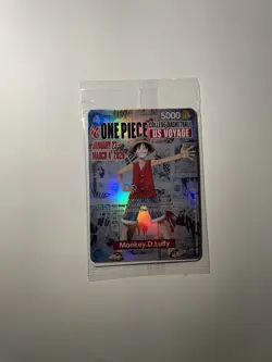 Monkey.D.Luffy College Basketball US Voyage P-055 One Piece Promo card SEALED - Image 1
