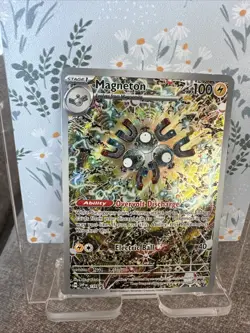 Pokemon TCG Magneton SVP 159 Surging Sparks Promo Card NM Condition - Image 1