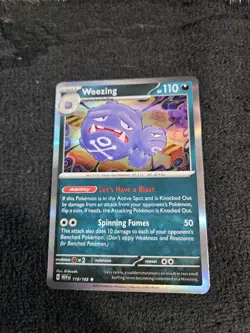 Pokemon TCG: Weezing 110/165 Rare Holo - Scarlet & Violet 151 NM Card - Image 1