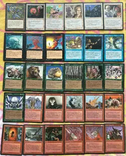 120x MTG 1995 ICE AGE / HOMELANDS CARDS LOT - Magic Gathering 90s commons card - Image 2