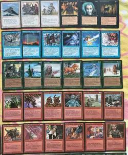 120x MTG 1995 ICE AGE / HOMELANDS CARDS LOT - Magic Gathering 90s commons card - Image 3