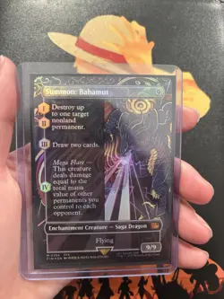 Magic: The Gathering Summon: Bahamut FFX Borderless Foil - Image 1