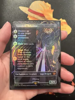 Magic: The Gathering Summon: Bahamut FFX Borderless Foil - Image 2