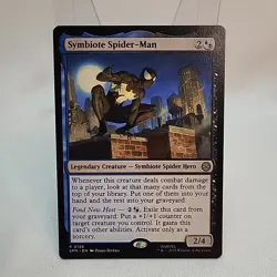 Symbiote Spider Man MTG SPM NM Near Mint Fast 2 Day Shipping From Canada In Hand - Image 1