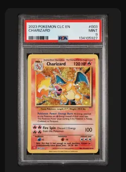2023 POKEMON CLC-TRADING CARD GAME CLASSIC CHARIZARD & HO-OH EX DECK #003 PSA 9 - Image 1