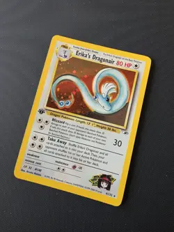 Erika’s Dragonair Holo 1st Edition 4/132 Gym Heroes Pokemon - Image 3