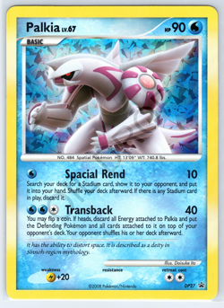 OVERSIZED Pokemon Palkia DP27 Cracked Ice Holo 2008 Black Star Promo JUMBO - Image 1