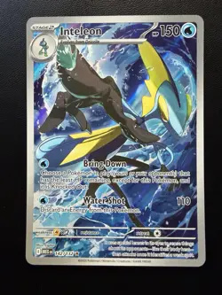 Pokemon 2025 Mega Evolution Inteleon #142/132 Illustration Rare NM - Image 1