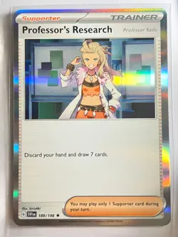 Professor’s Research 189/198 Holo Rare Scarlet & Violet Base SV1 Pokemon TCG NM - Image 1