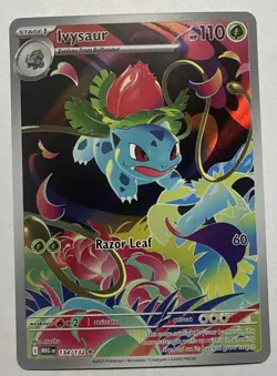 Ivysaur Illustration Rare IR 134/132 Mega Evolution Pokemon TCG English NM/M - Image 1