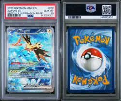 ZAPDOS EX 202 2023 POKEMON MEW EN-151 | SPECIAL ILLUSTRATION RARE PSA 10 - Image 3