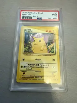 1999 Pokemon Baset Set 1999 - 2000 Pikachu Yellow Cheeks PSA 9 MINT📈📈📈🔥 📈 - Image 1