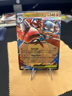 Pokemon TCG Mega Lucario EX 077/132 Mega Evolution Double Rare NM - Image 1