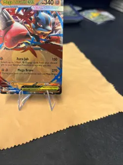 Pokemon TCG Mega Lucario EX 077/132 Mega Evolution Double Rare NM - Image 4