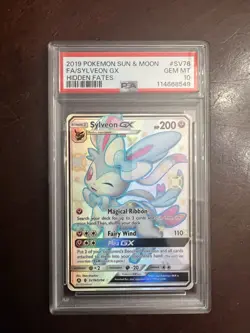 Pokemon Sylveon GX SV76/SV94 Hidden Fates Shiny Vault PSA 10 Gem Mint - Image 1