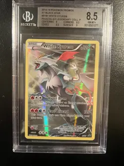 Pokemon White Kyurem XY81 Black Star Promo Holo Full Art BGS 8.5 PSA - Image 1