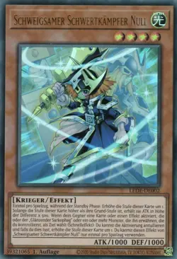 yugioh Schweigsamer Schwertkampfer Null LEDE-DE002 ULTRA RARE 1AUFLAGE DEUTSCH - Image 1