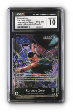 ONE PIECE Roronoa Zoro (020) (Alternate Art) OP12-020 - CGC 10 - Image 1