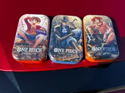 One Piece TCG: Set Of All 3 New Vol. 2 Tins - Image 1