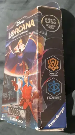 Disney LORCANA: Rise of the Floodborn TCG STARTER DECK (AMBER & SAPPHIRE) SEALED - Image 2