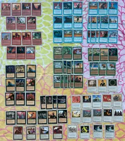 97x MTG 4th Edition 1995 Card Lot - MAGIC GATHERING 90S CARDS WIZARDS COMMONS - Image 1