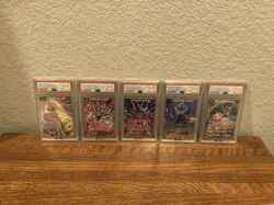 Dragon Ball PSA 10 5 Card SPR Lot BT18-065 BT10-004 BT18-020 BT17-068 BT18-113 - Image 1
