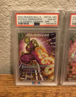 Dragon Ball PSA 10 5 Card SPR Lot BT18-065 BT10-004 BT18-020 BT17-068 BT18-113 - Image 2