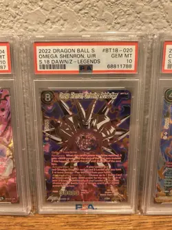 Dragon Ball PSA 10 5 Card SPR Lot BT18-065 BT10-004 BT18-020 BT17-068 BT18-113 - Image 4