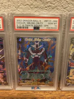 Dragon Ball PSA 10 5 Card SPR Lot BT18-065 BT10-004 BT18-020 BT17-068 BT18-113 - Image 5