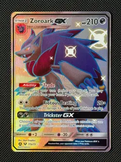 Pokemon Cards Zoroark GX 77a/73 Shining Legends Rare Ultra - Image 1