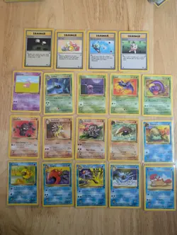 WOTC Pokemon TCG Fossil Set Bundle - 19 Cards, No Doubles - Image 1