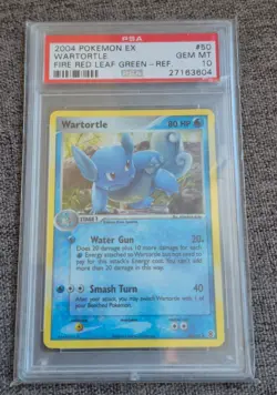 50/112 Wartortle EX Fire Red Leaf Green Reverse Holo Pokemon Card PSA 10 - Image 1
