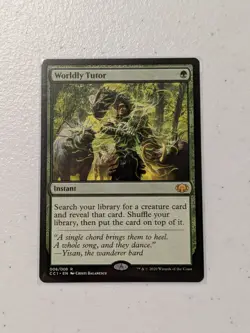 MTG Worldly Tutor - Commander Collection: Green NM - Image 1