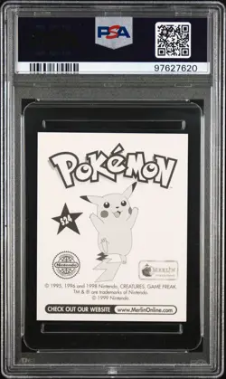 1999 MERLIN POKEMON #S24 POKEBALL-PRISM PSA 9 - Image 2