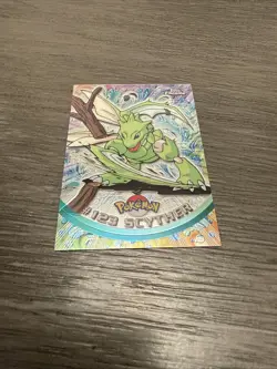 2000 Topps Chrome Pokemon #123 Scyther Chrome - Image 1