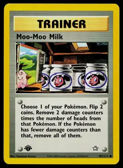 Pokemon Neo Genesis 101/111 Moo-Moo Milk 1st Edition Pokemon Card - Image 1