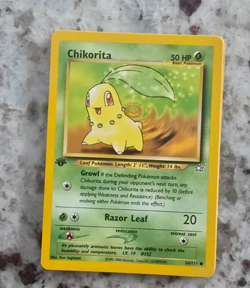 Pokemon Card - Chikorita Neo Genesis 54/111 Common 1st Edition - no refunds - Image 1
