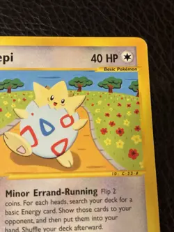 Pokemon Togepi Card 114/147 Regular/Non-Holo Aquapolis - Image 3